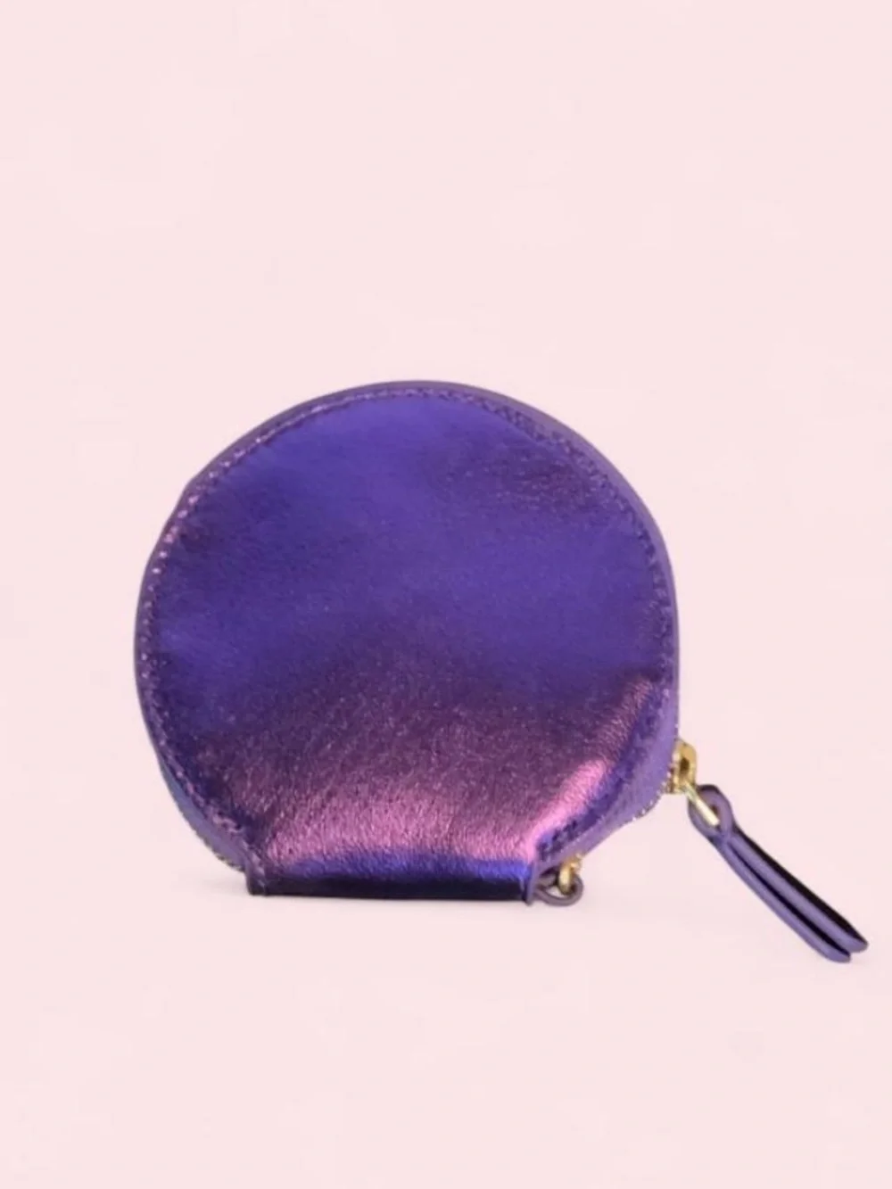 Vera Bradley Purple Coin Pouch with Red Bow Detail